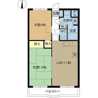 ラーレTOKIMEKII【1階】の間取り