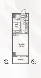 アジリア南麻布J’s【5階】の間取り