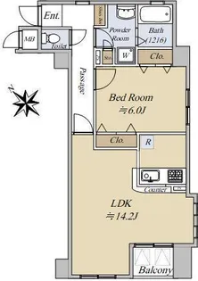 カサベラ異人館山本通【5階】の間取り
