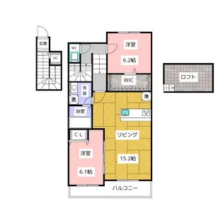 Casa.Dolce【2階】の間取り