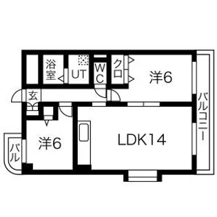 愛知県名古屋市守山区八剣2【マンション】の間取り