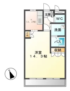 ラペジブル【1階】の間取り