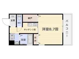 The stars mansion korimoto【5階】の間取り