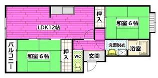 タカヤマハイツ【3階】の間取り