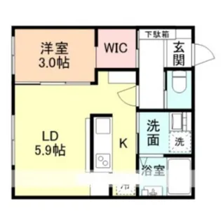 Aile【2階】の間取り