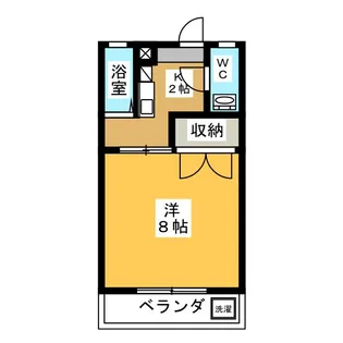 ファミールS西棟【1階】の間取り