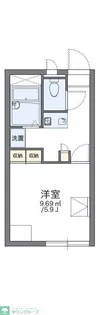 レオパレスエクセル【2階】の間取り