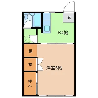 コーポヤマト【1階】の間取り