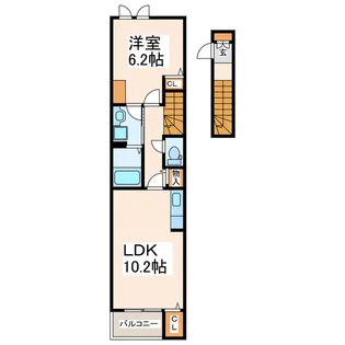 ベルクラール【2階】の間取り