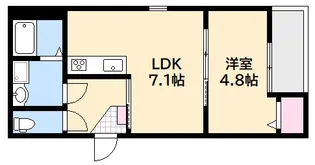 フォレスト草津南【3階】の間取り
