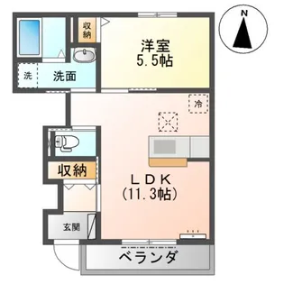 グランテール【1階】の間取り
