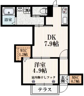 VIA VENTI【1階】の間取り
