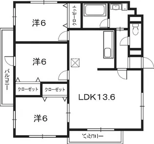 プレステージ【3階】の間取り