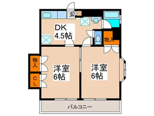若尾レジデンス【4階】の間取り
