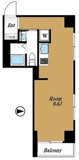 ハイホーム市ヶ谷【5階】の間取り