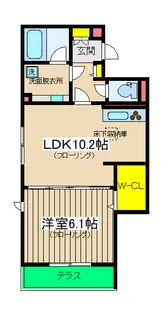 DPaina保土ヶ谷【1階】の間取り