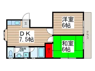 東郷ハイツ【1階】の間取り