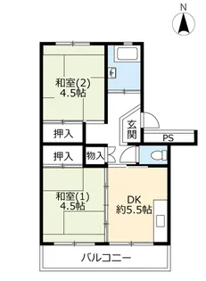 UR五輪【5階】の間取り