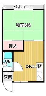 川口ハイツ【3階】の間取り