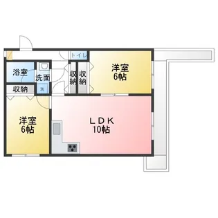 サンパレス鷹匠【7階】の間取り