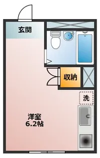 中野マンション【1階】の間取り