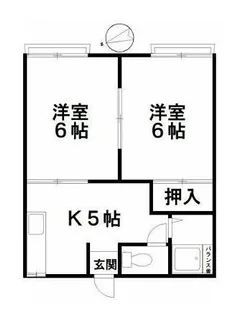 パルセ東明【1階】の間取り