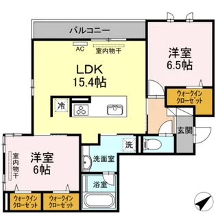 リベラII【2階】の間取り