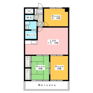 フローレンス三河安城【8階】の間取り