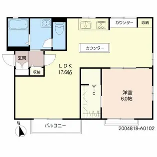ディアス新川【1階】の間取り