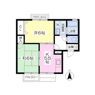 セジュール弐番館【1階】の間取り