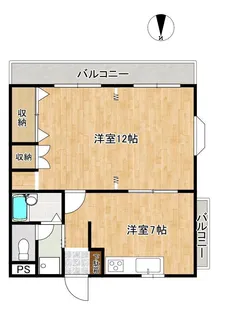 ポルカII【1階】の間取り