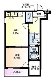 フジパレス瑞光駅東【3階】の間取り