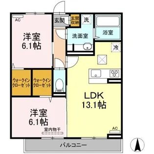 シオンK【1階】の間取り