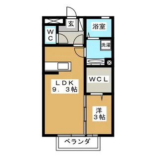 メゾン・ド・ブラン【1階】の間取り