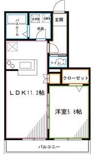 SAKURA Terrace サクラテラス E【2階】の間取り