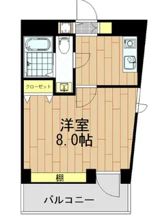 コンフォート中目黒【4階】の間取り
