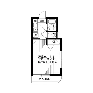 キャスル野方【2階】の間取り