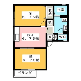 マーチ梶塚【1階】の間取り