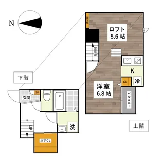 ADC麦島I【2階】の間取り