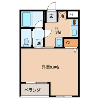 ルミエール・コート【1階】の間取り