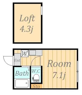 ヒルズ保土ヶ谷【2階】の間取り