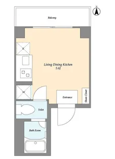 インプルーブ両国【5階】の間取り