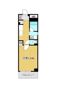 ウッドマンクロダ【6階】の間取り
