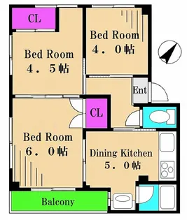プラーズ稲田堤【1階】の間取り