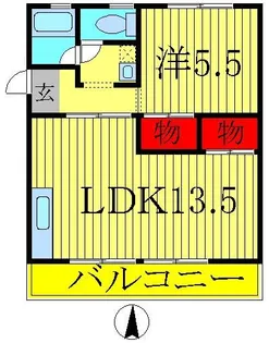 グランデール北柏【4階】の間取り