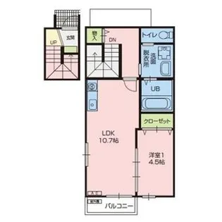 ウィステリア【2階】の間取り