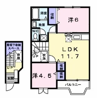 メゾンスターブル【2階】の間取り
