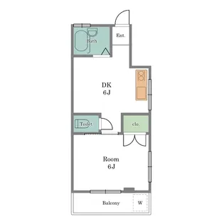 コーポ鷹崎【2階】の間取り