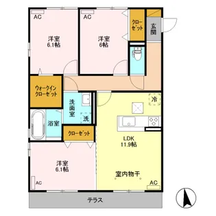 ステラI【1階】の間取り