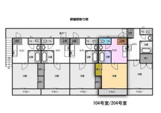 ラポールB【2階】の間取り